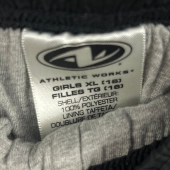 Athletic Works Pants Kids Girls Size 16 XL Waist 27in Stretch Black Inseam 28in - Picture 5 of 9